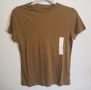 Olive Green T-shirt a new day XS womens cotton